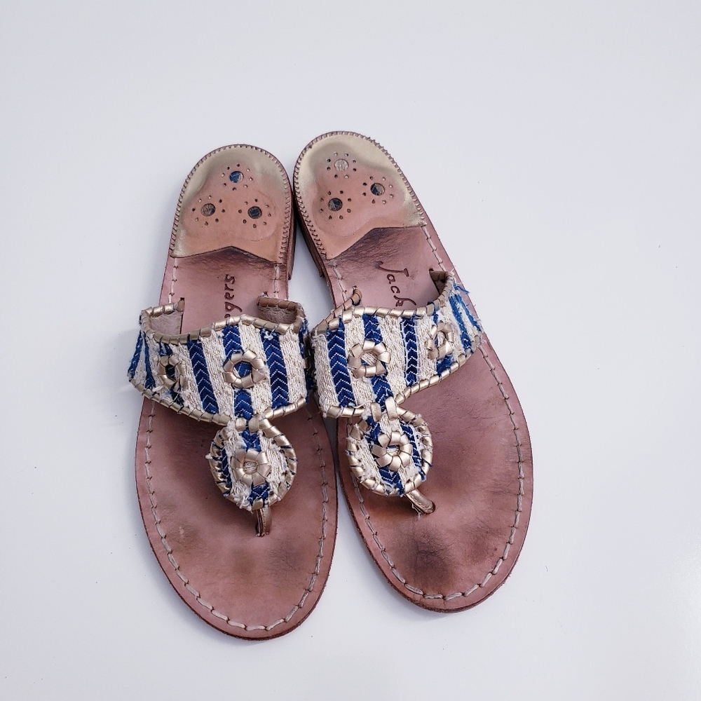 Jack Rogers Striped Navajo Thong Sandals